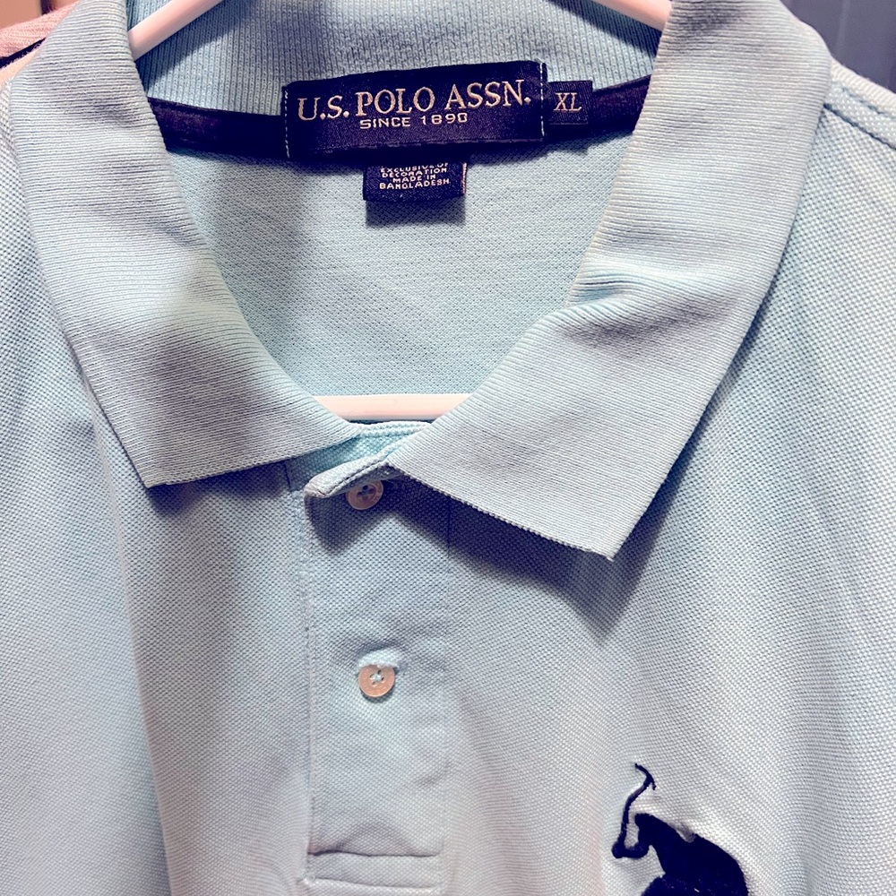U.S. Polo Assn. Men's Light Blue Polo Shirt